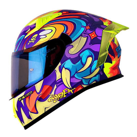 CASCO MOTO SHAFT 526SP EVO OJIBROU MORADO INTEGRAL