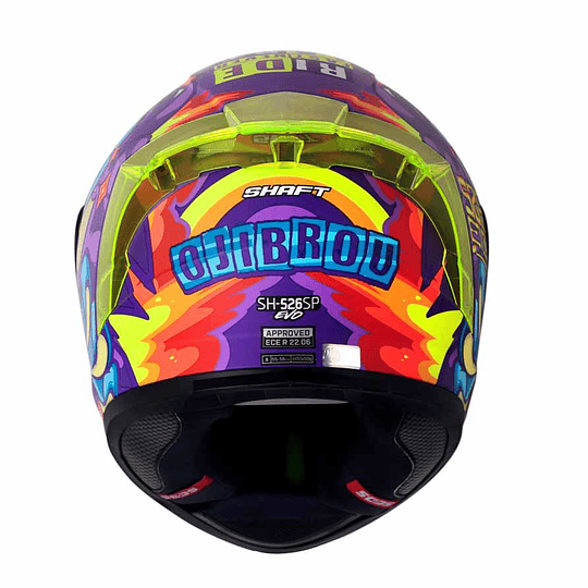 CASCO MOTO SHAFT 526SP EVO OJIBROU MORADO INTEGRAL