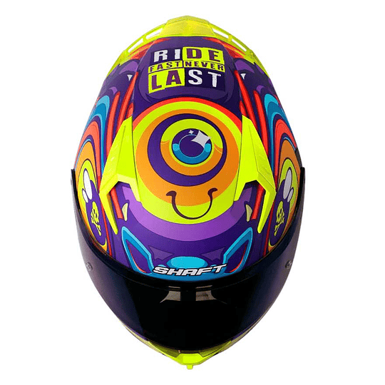 CASCO MOTO SHAFT 526SP EVO OJIBROU MORADO INTEGRAL