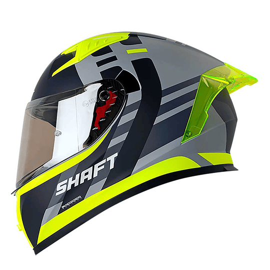 CASCO MOTO SHAFT 526SP EVO SAMPLER GRIS AMARILLO INTEGRAL
