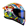 Casco moto shaft 522 sp comic monster bl brillo nj.n integral