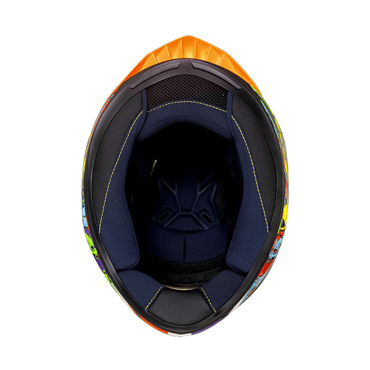 Casco moto shaft 522 sp comic monster bl brillo nj.n integral