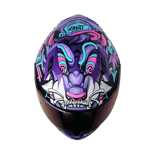 Casco moto shaft 522 sp tiguerazo mr mate az integral