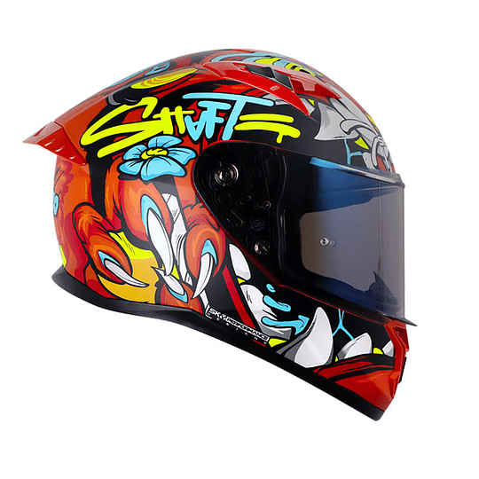 Casco moto shaft 522 sp tiguerazo nj.n mate integral