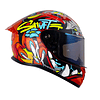 Casco moto shaft 522 sp tiguerazo nj.n mate integral