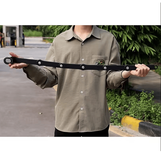 Cadena con alarma 120db plegable kovix KFQ85-bk para bicicleta