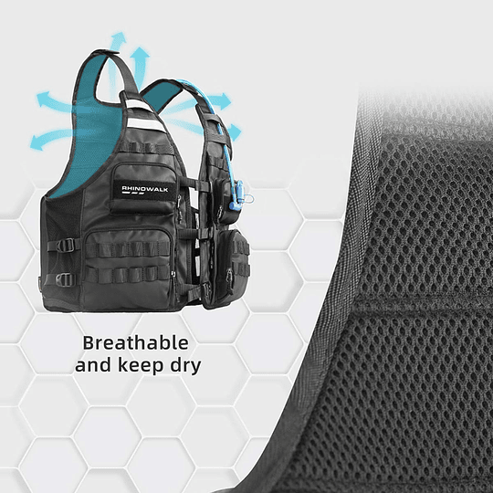 Chaleco utilitario para moto Rhinowalk MT1012 Multi función outdoor