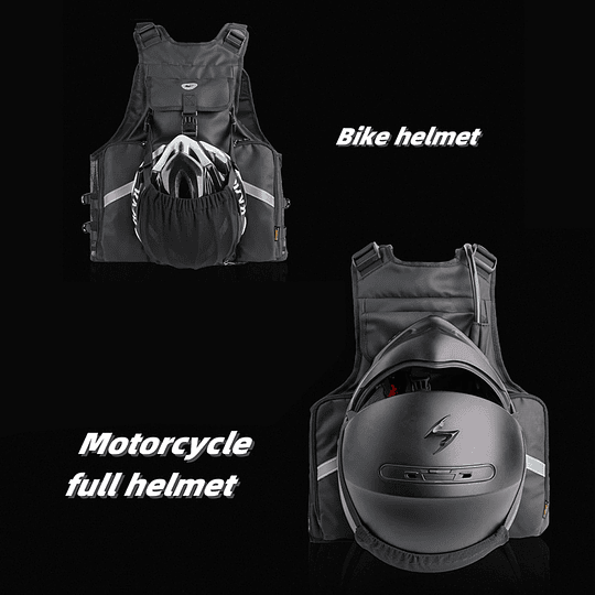 Chaleco utilitario para moto Rhinowalk MT1012 Multi función outdoor