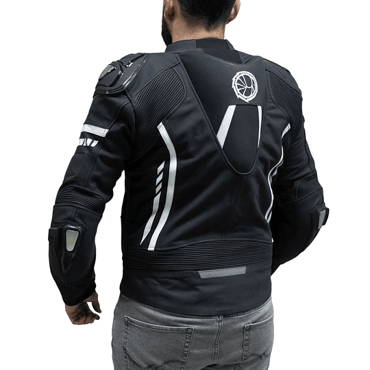 Chaqueta para moto armad gear steel racing con joroba