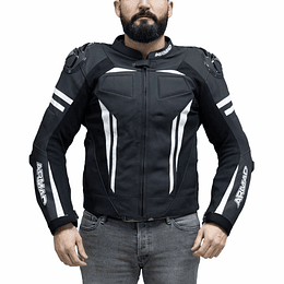 Chaqueta para moto armad gear steel racing con joroba