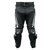 Pantalon moto armad gear steel cuero racing con sliders