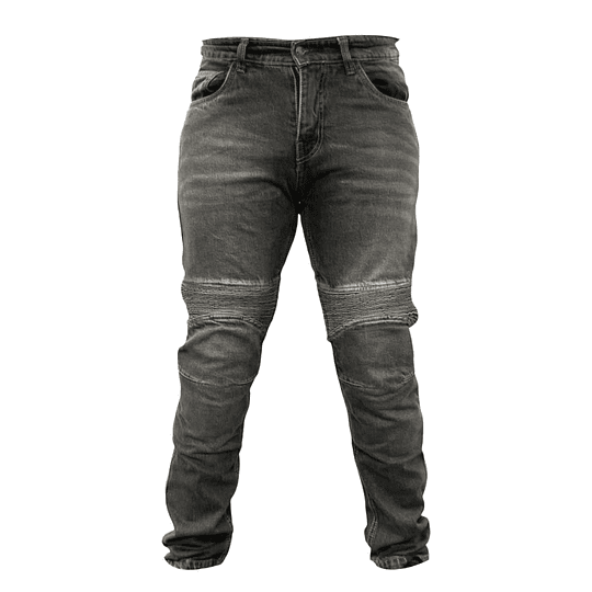 Pantalon jeans moto armad gear over gris kevlar