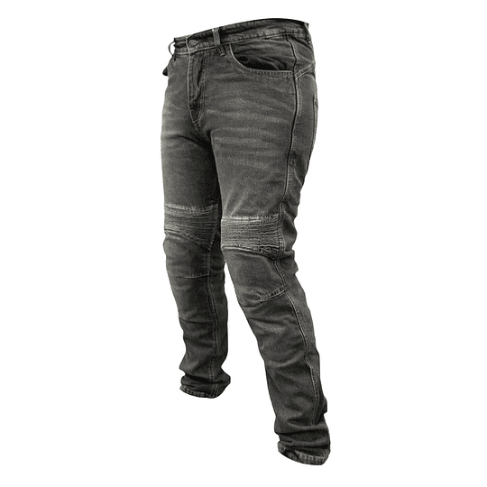 Pantalon jeans moto armad gear over gris kevlar