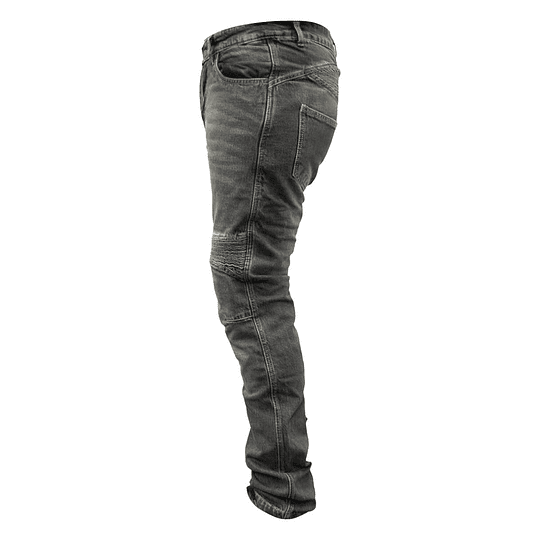 Pantalon jeans moto armad gear over gris kevlar