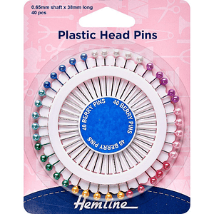 Rodela alfileres perlados 40 un Hemline