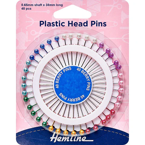 Rodela alfileres perlados 40 un Hemline