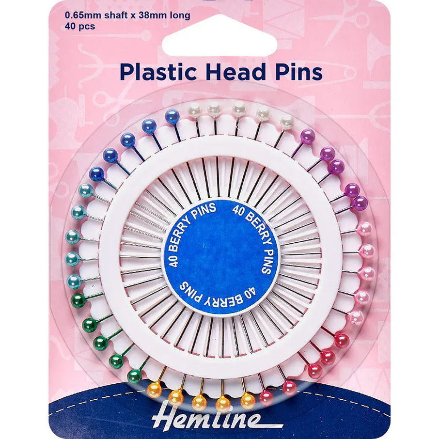 Rodela alfileres perlados 40 un Hemline 1