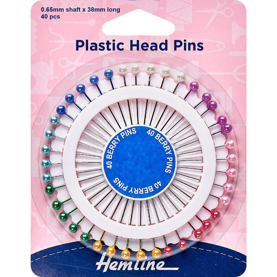 Rodela alfileres perlados 40 un Hemline 1