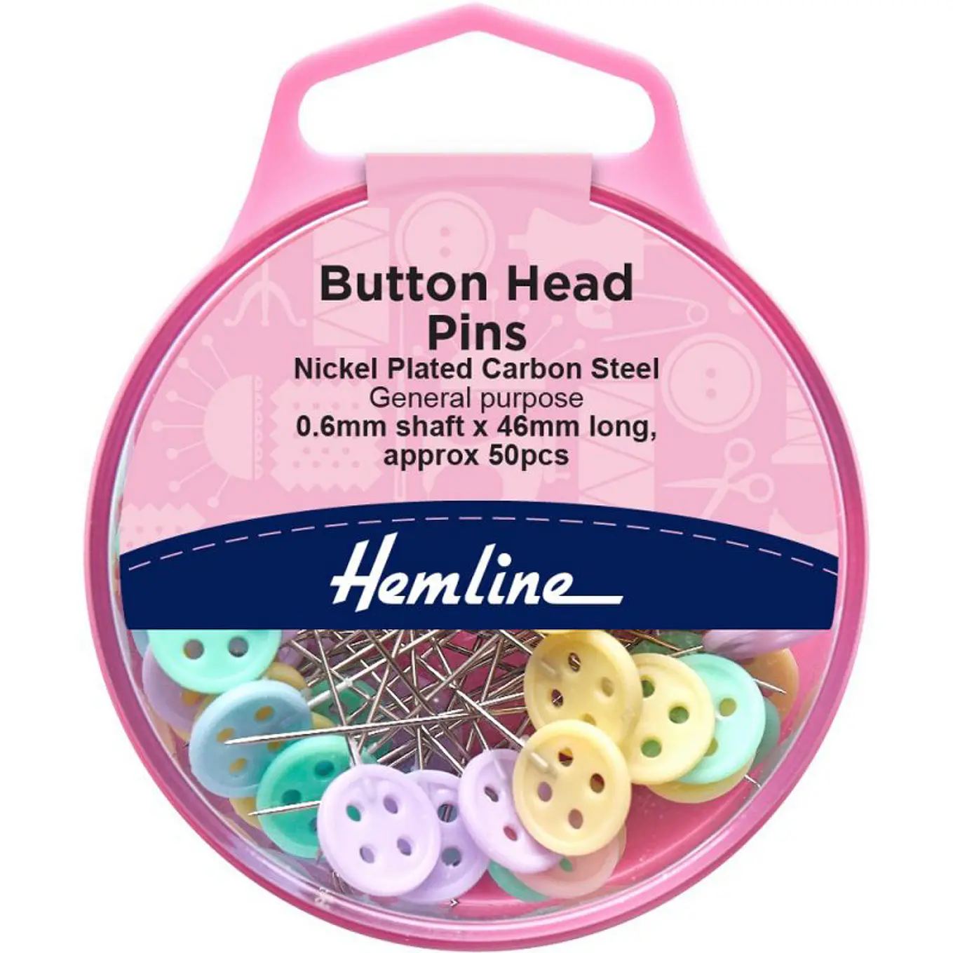 Alfiler cabeza de botón  1