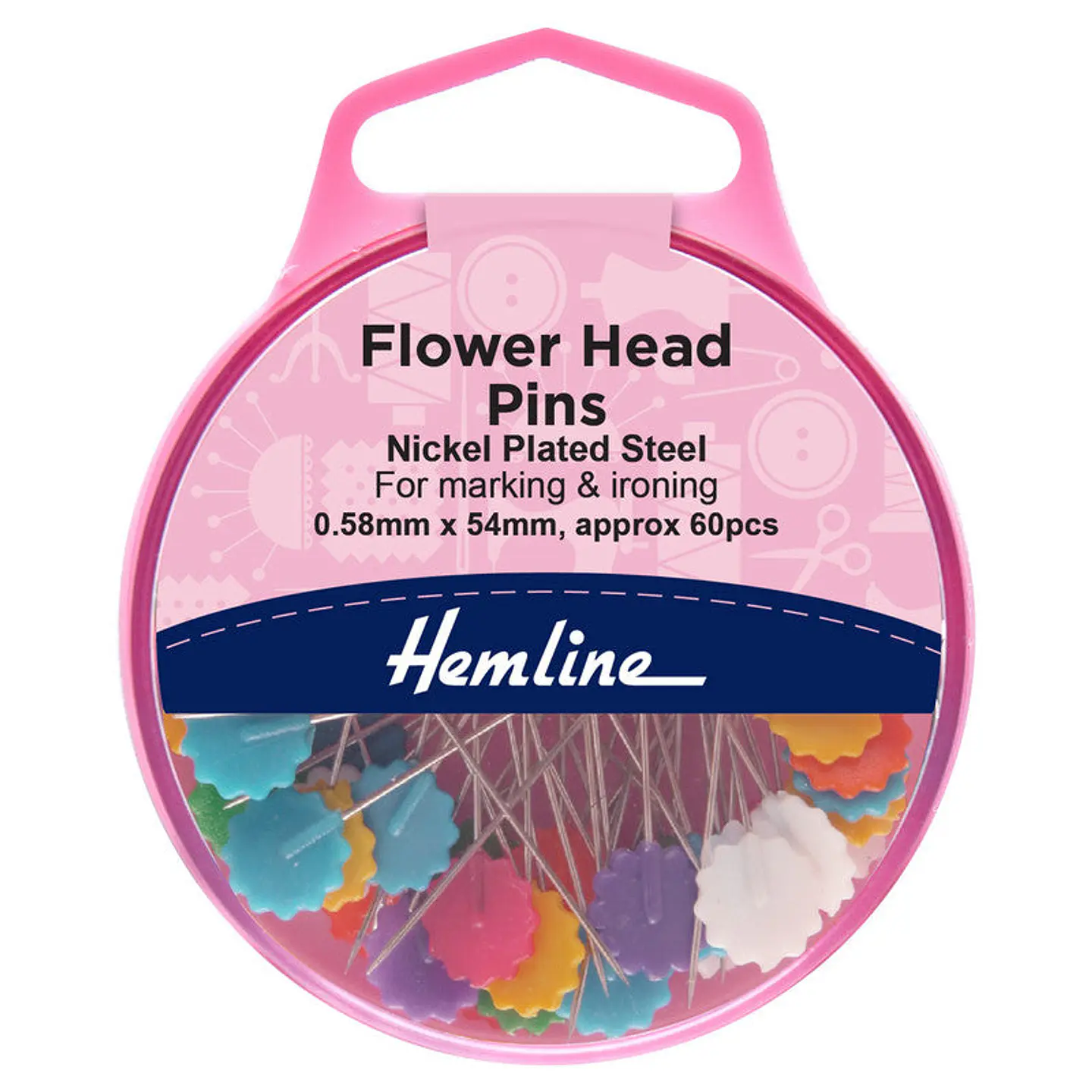 Alfiler Flor plano  1