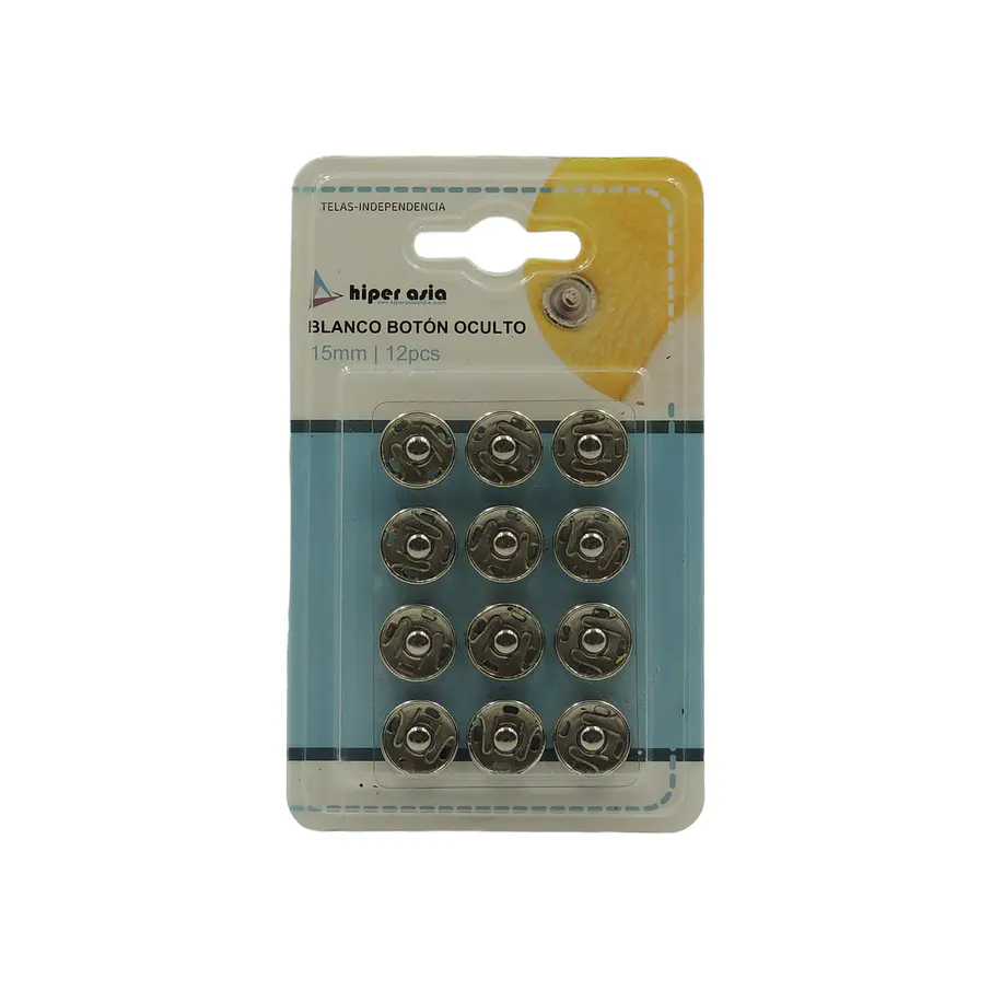Botón oculto 15mm 1