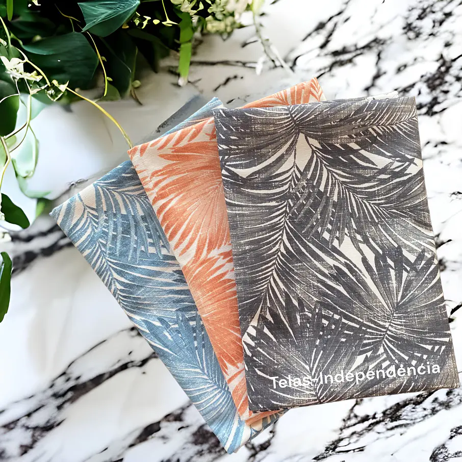 Lona Turca Hojas Palmeras 1