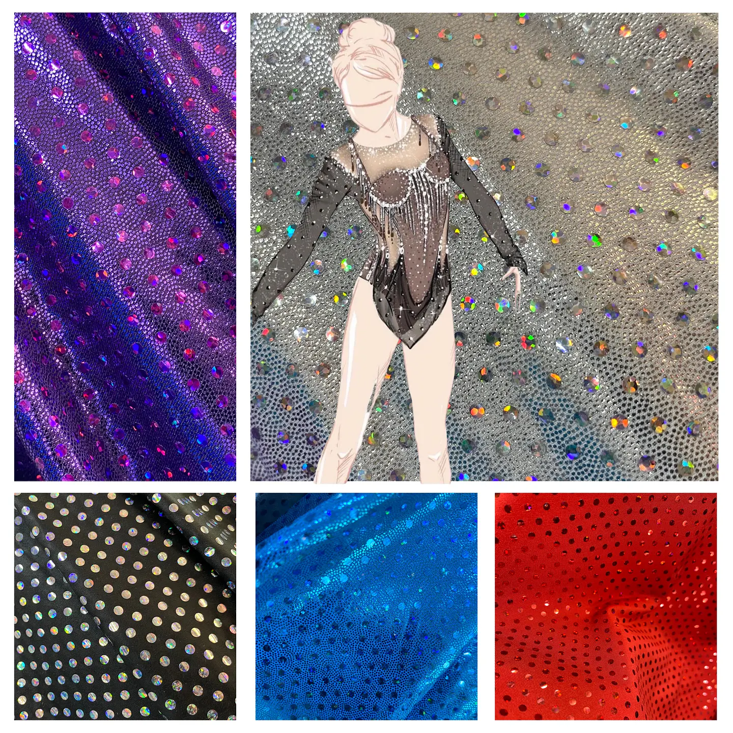 Lycra Dupont Lentejuela 1