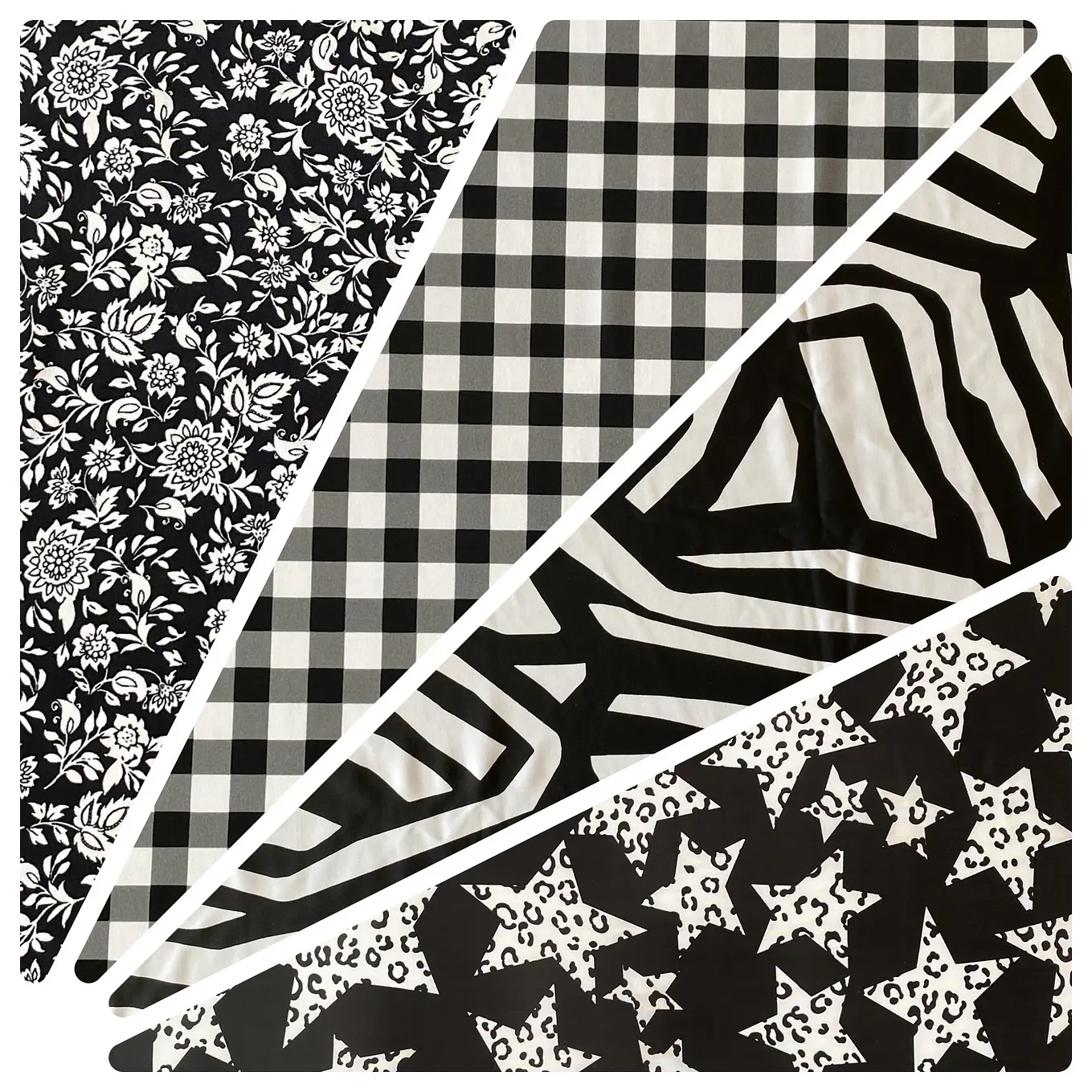 Lycra Dupont Blanco/Negro 1