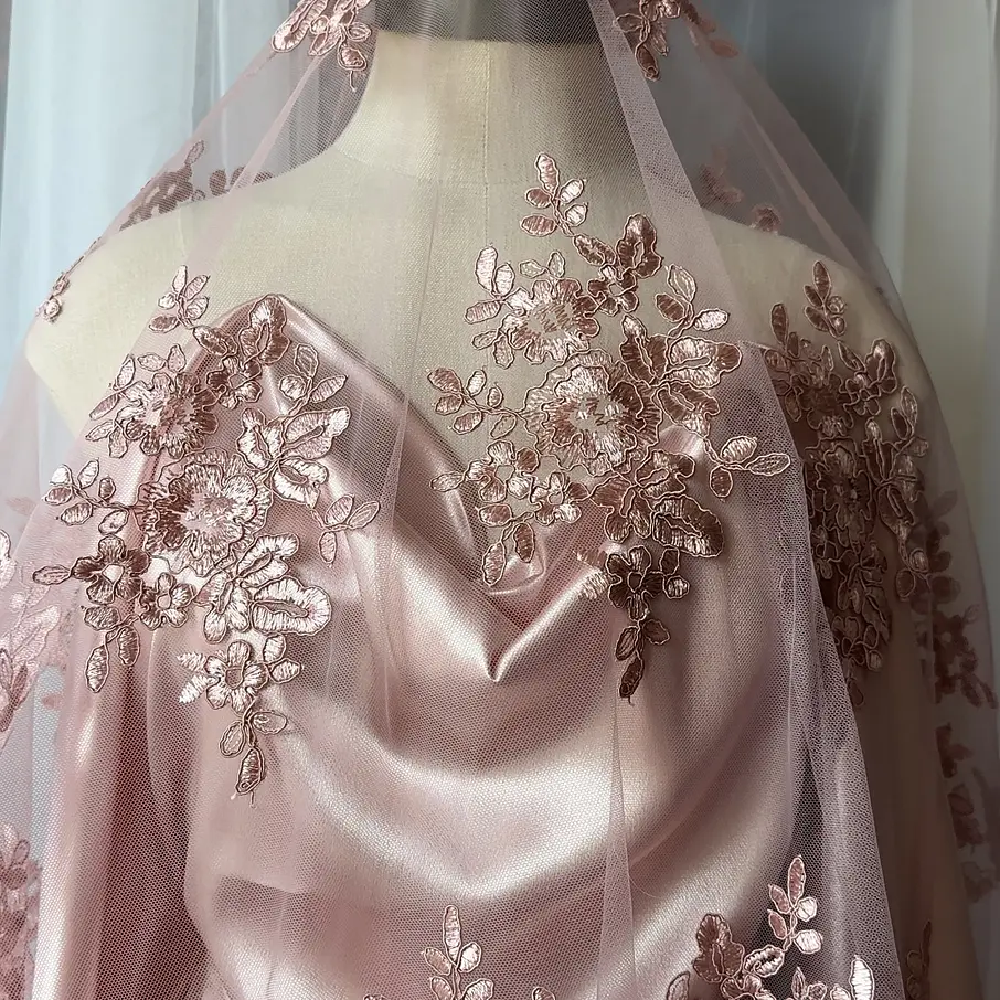 Tul bordado colores  2