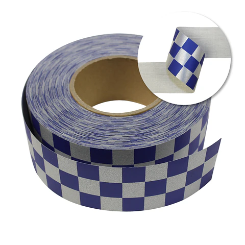 Cinta Reflex Azul Marino Diseño Ingles
