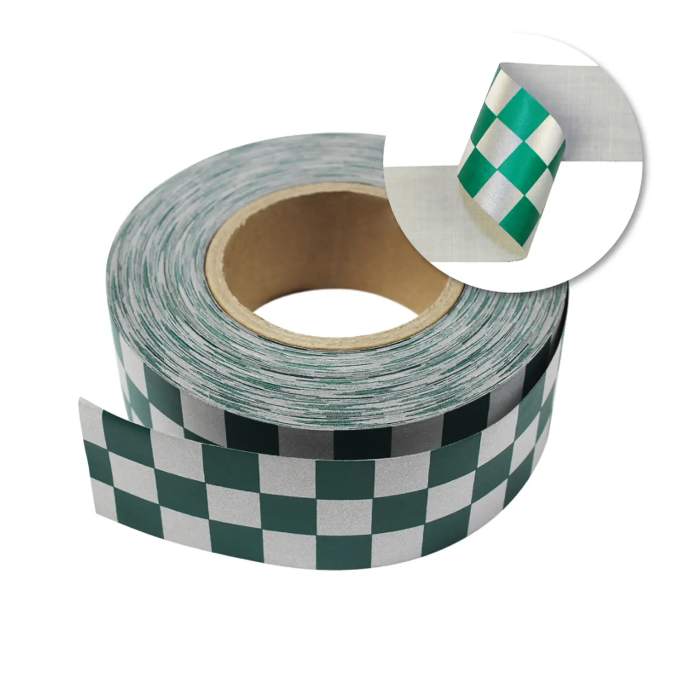 Cinta Reflex Verde Botella Diseño Ingles 1