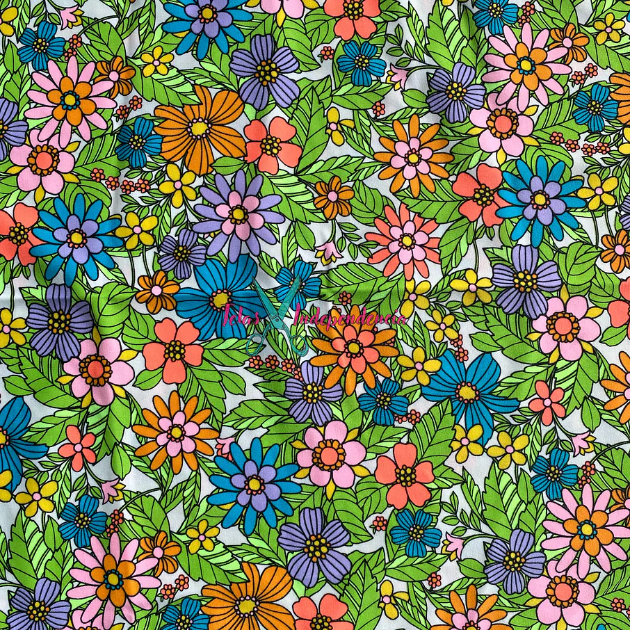 Lycra Dupont Flores 4