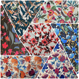 Armany Satén Flores