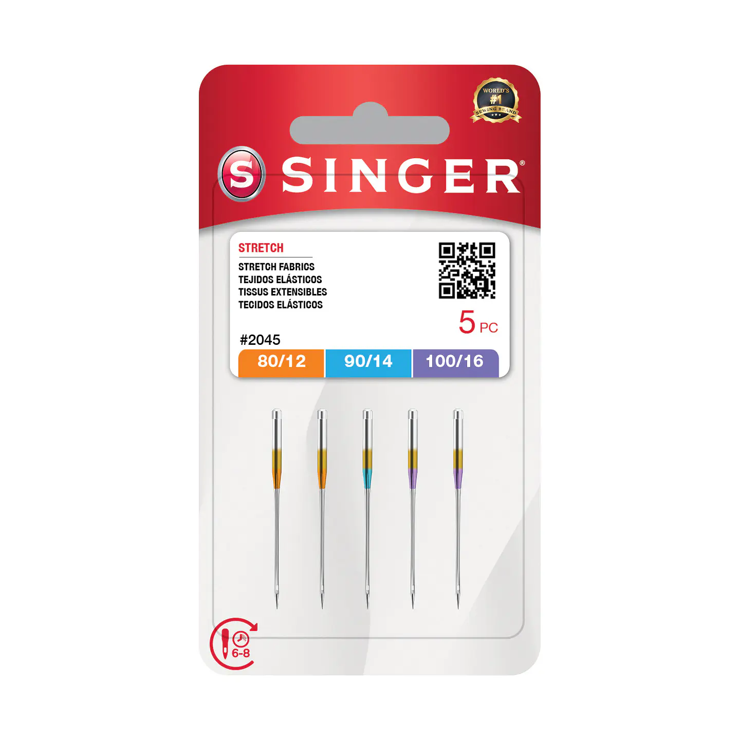 Set de Agujas Singer Punta de Bola  1