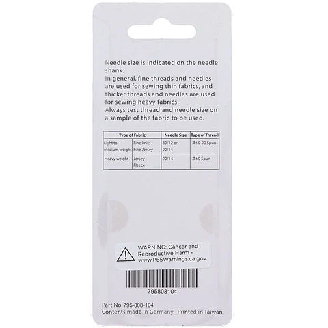 Agujas Janome Schmetz CoverPro 90/14