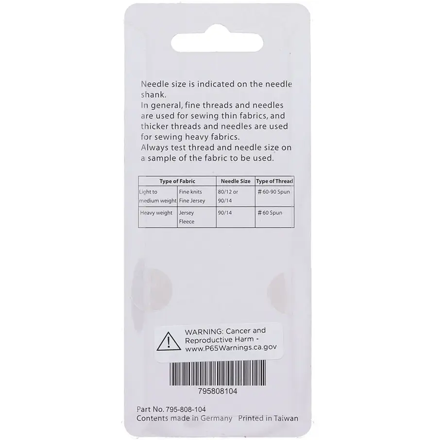 Agujas Janome Schmetz CoverPro 90/14 2