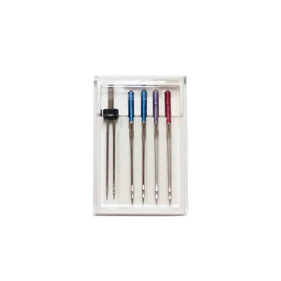Agujas Janome Doble y Colores Surtidas 1
