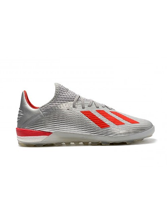 Adidas X 19.1 TF AAA Plateado/Rojo