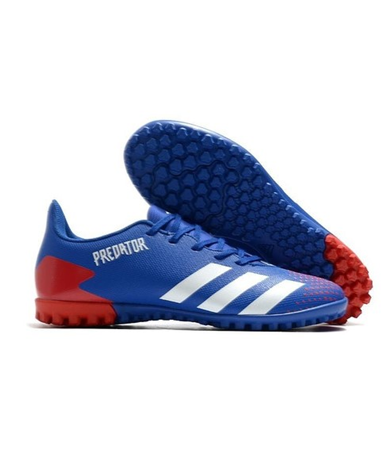 Adidas Predator 20.4 TF Azul/Rojo 