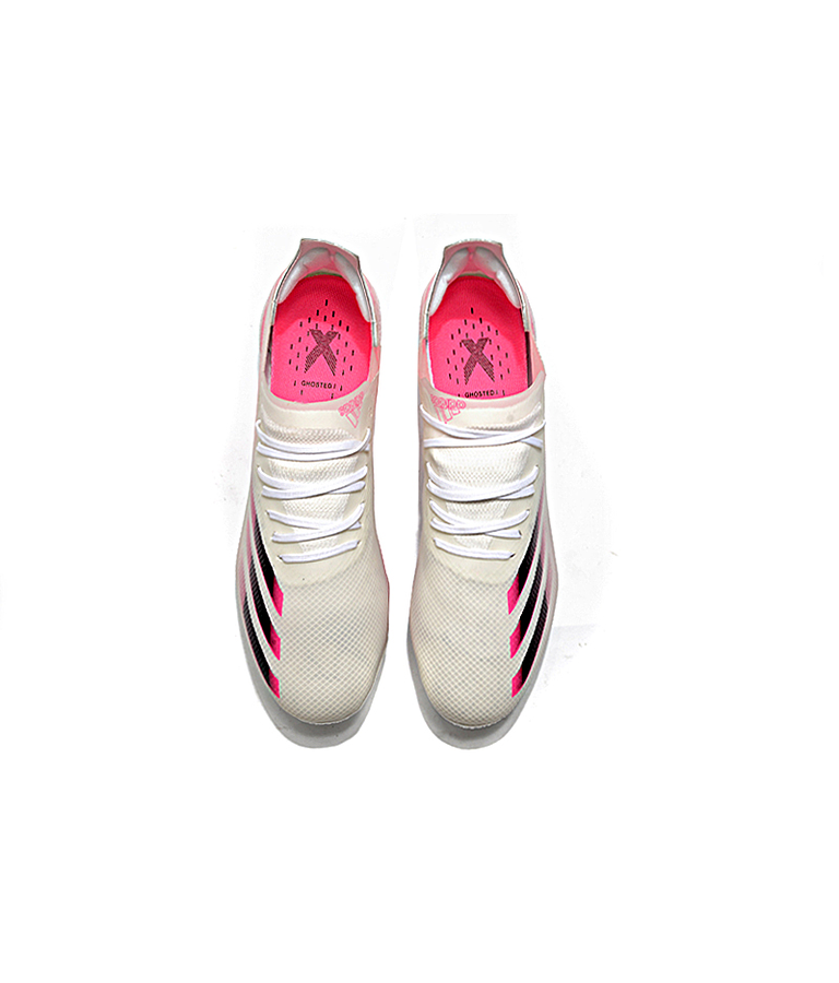 Adidas X Ghosted.1 Blanco/Rosa FG