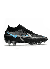 Nike Phantom GT II Elite FG Bota Negro/Azul