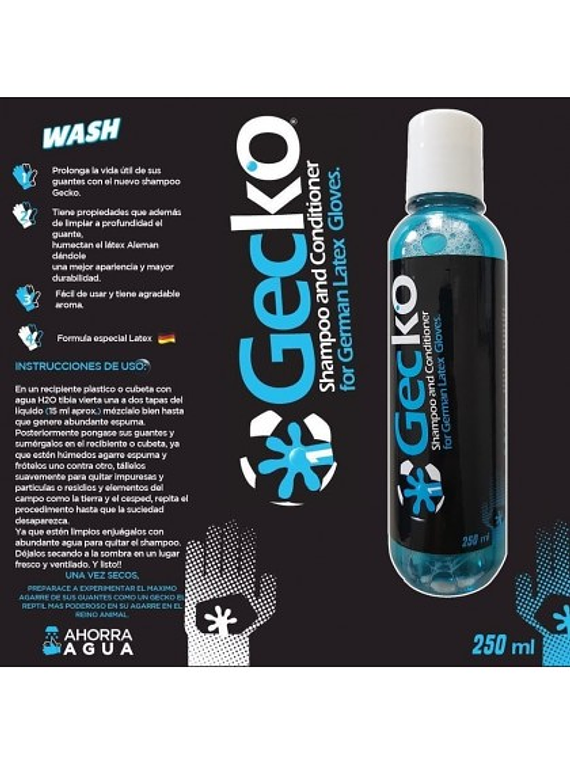 Shampoo Gecko Para Lavado de Guantes 
