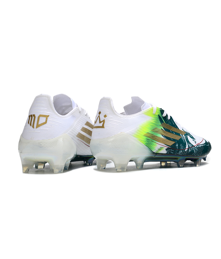  F50 Elite Laceless FG para terreno firme - Blanco/Verde/Amarillo