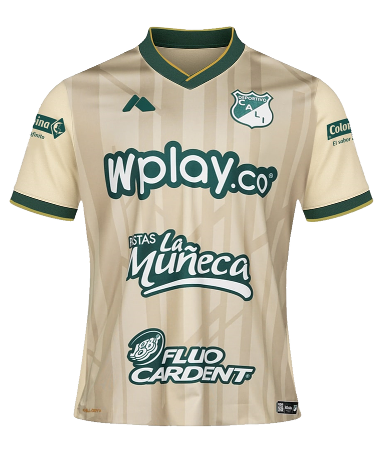Camisa Deportivo Cali 3 Equipación Dorada