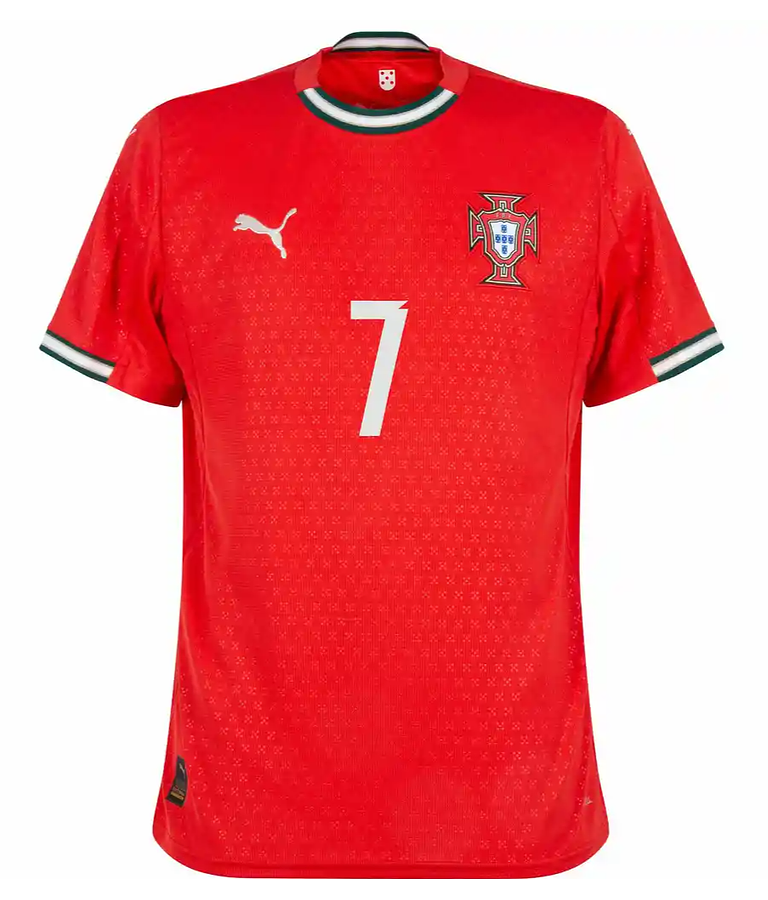 Camisa Selección Portugal Local CR7 2025 Versión Jugador