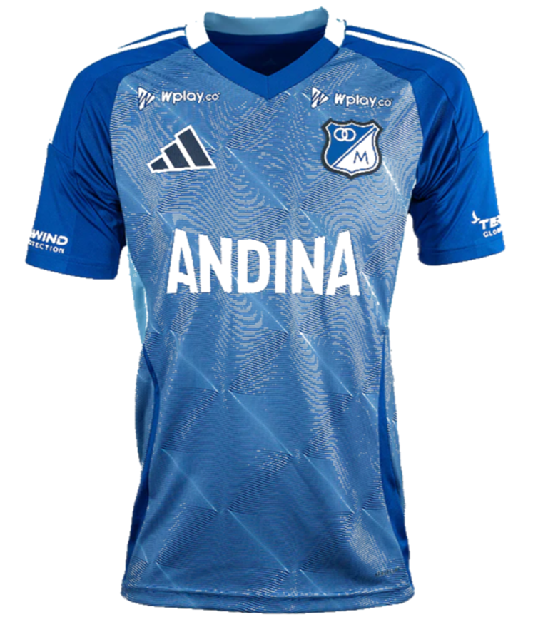 Camisa Equipación Local Millonarios 2025 Version Fan