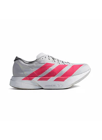 Adizero Adios Pro 4 Color Gris Detalles en Rojo