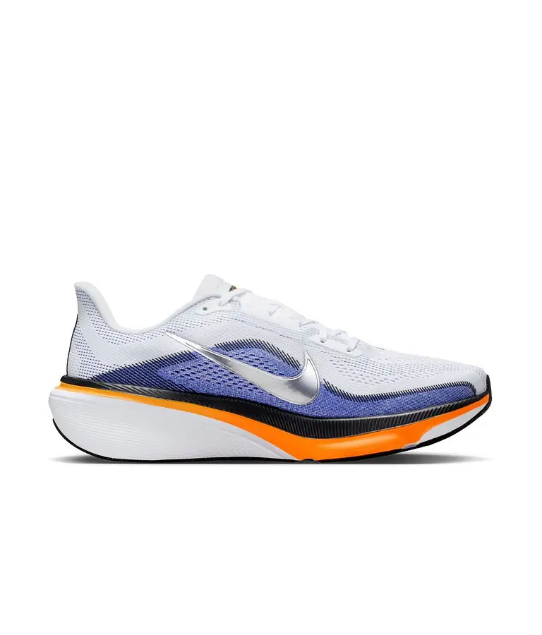 Air Zoom Pegasus 42 Color Blanco Detalles en Morado y Naranja