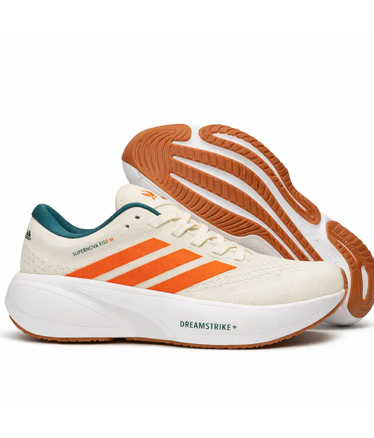 Supernova Rise Color Blanco Crema con Detalles Naranjas
