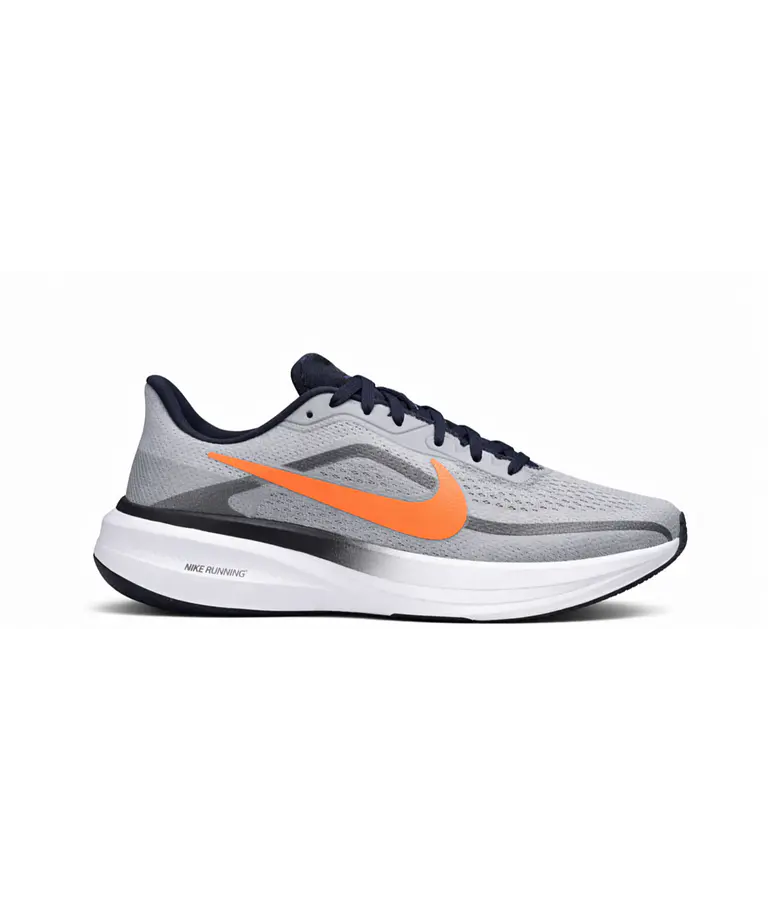  Pegasus Air Zoom Color Gris con Naranja Vibrante